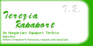terezia rapaport business card