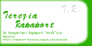 terezia rapaport business card